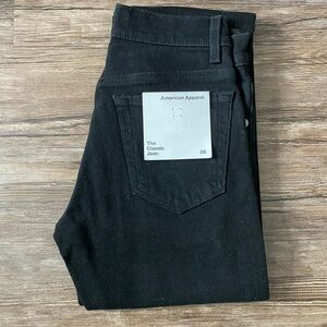 American Apparel (The Classic Jean) with original tags Size 26 [Black] *UNISEX*
